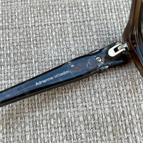 Adrienne Vittadini Women Eyeglasses Frame Brown/Black Tone Glasses Frame - Picture 10 of 12